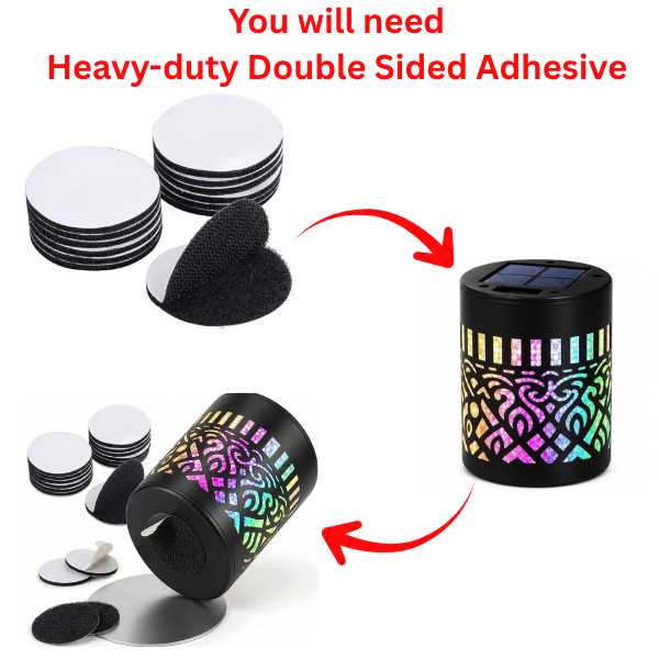 Heavy-duty Double Sided Adhesive, 12 Pack Sticky Back Hook and Loop Dots