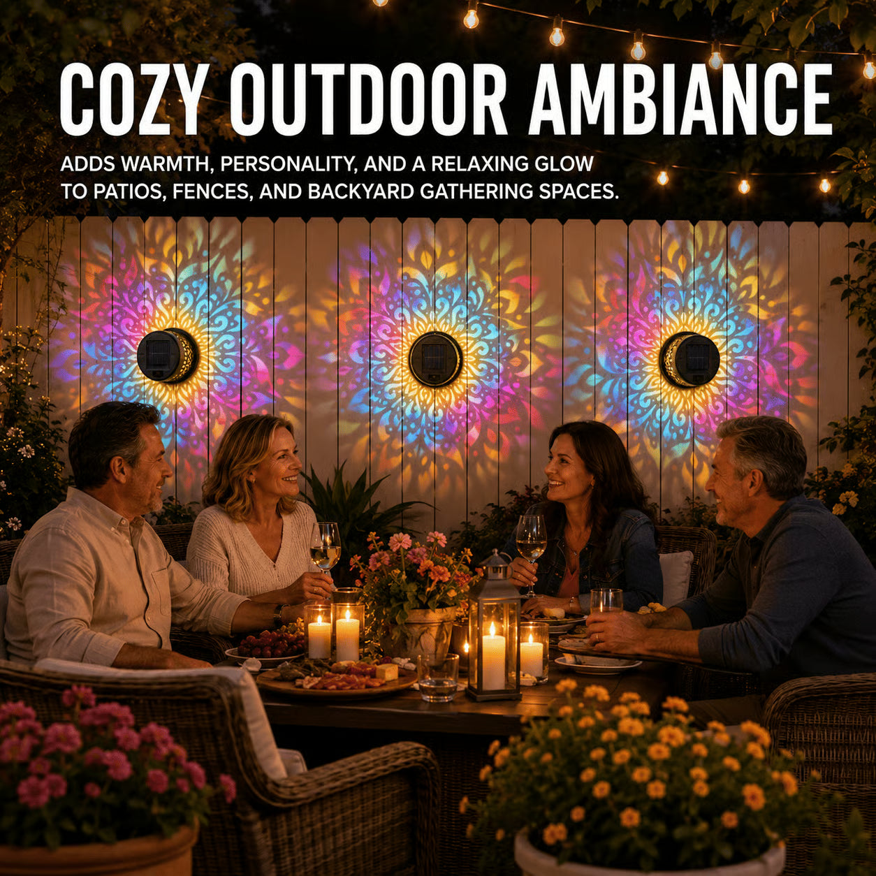 Solar Mandala Wall Light