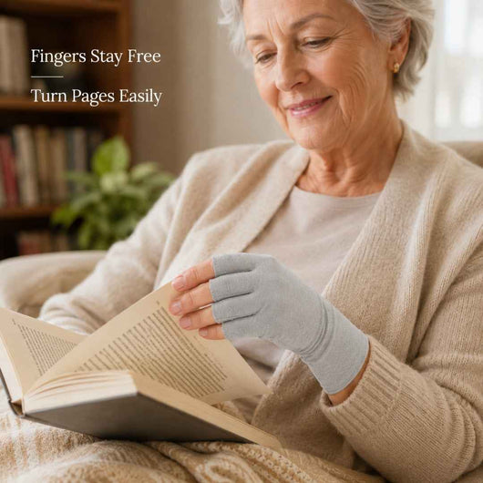 Bamboo Compression Gloves - designed specifically to alleviate Arthritis swelling and Renault disease swelling.