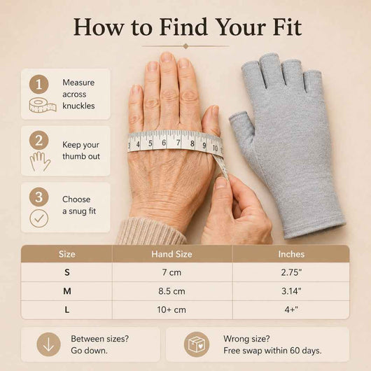 Bamboo Compression Gloves - designed specifically to alleviate Arthritis swelling and Renault disease swelling.