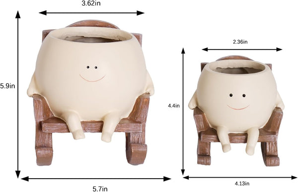 Charming Smiley Planter Pot