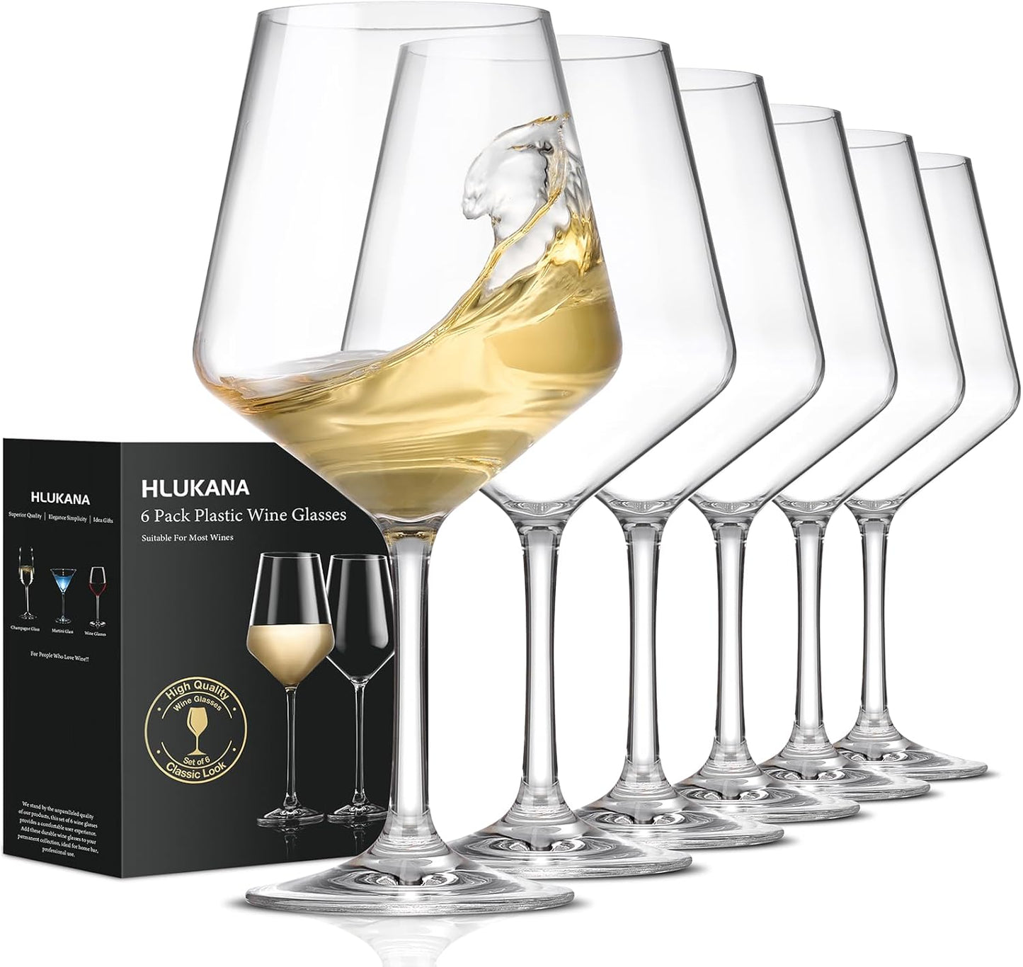 Unbreakable Poolside Wine Glasses