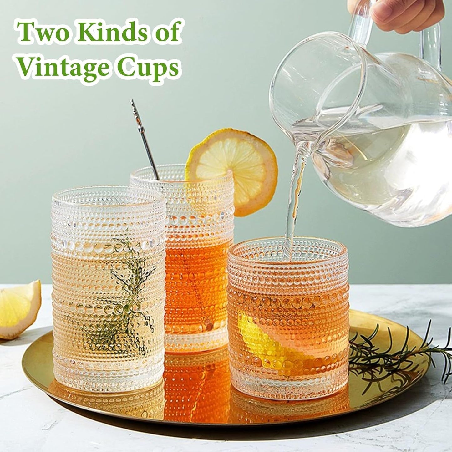 Chic Vintage Glassware Set