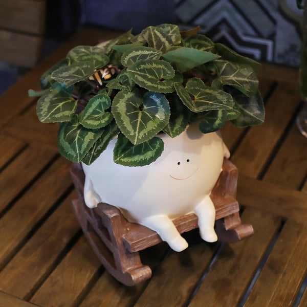 Charming Smiley Planter Pot