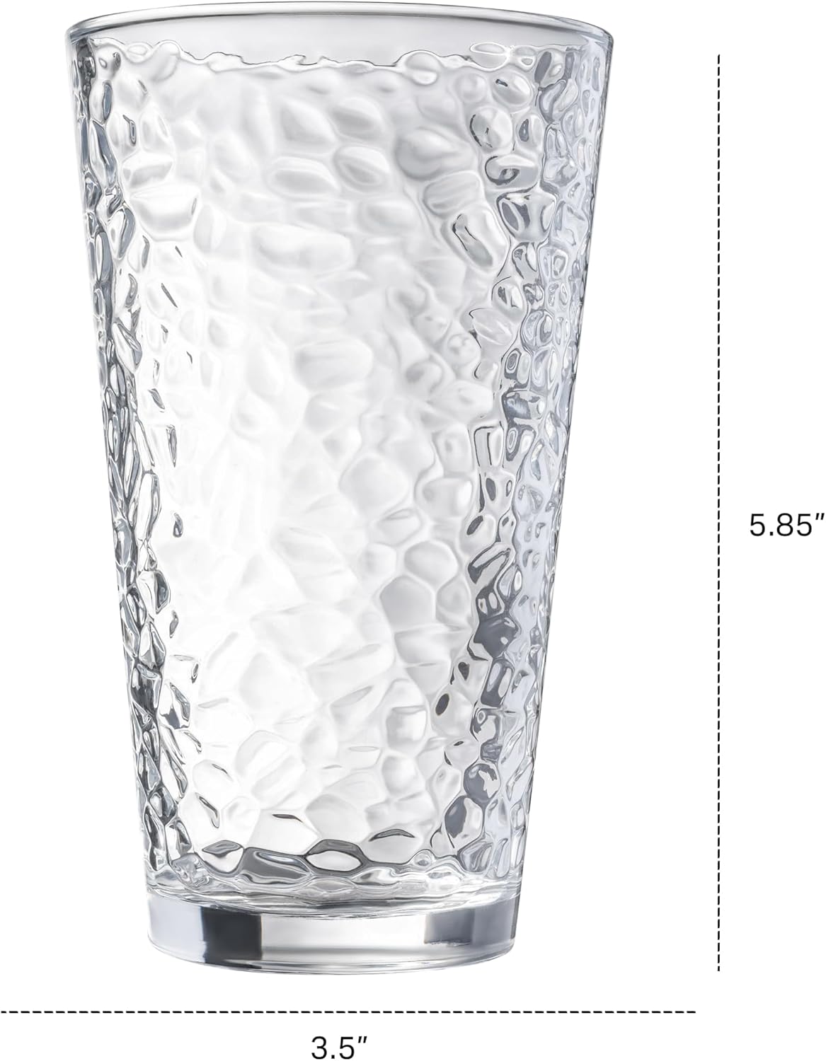 Elegant Hammered Glass Set