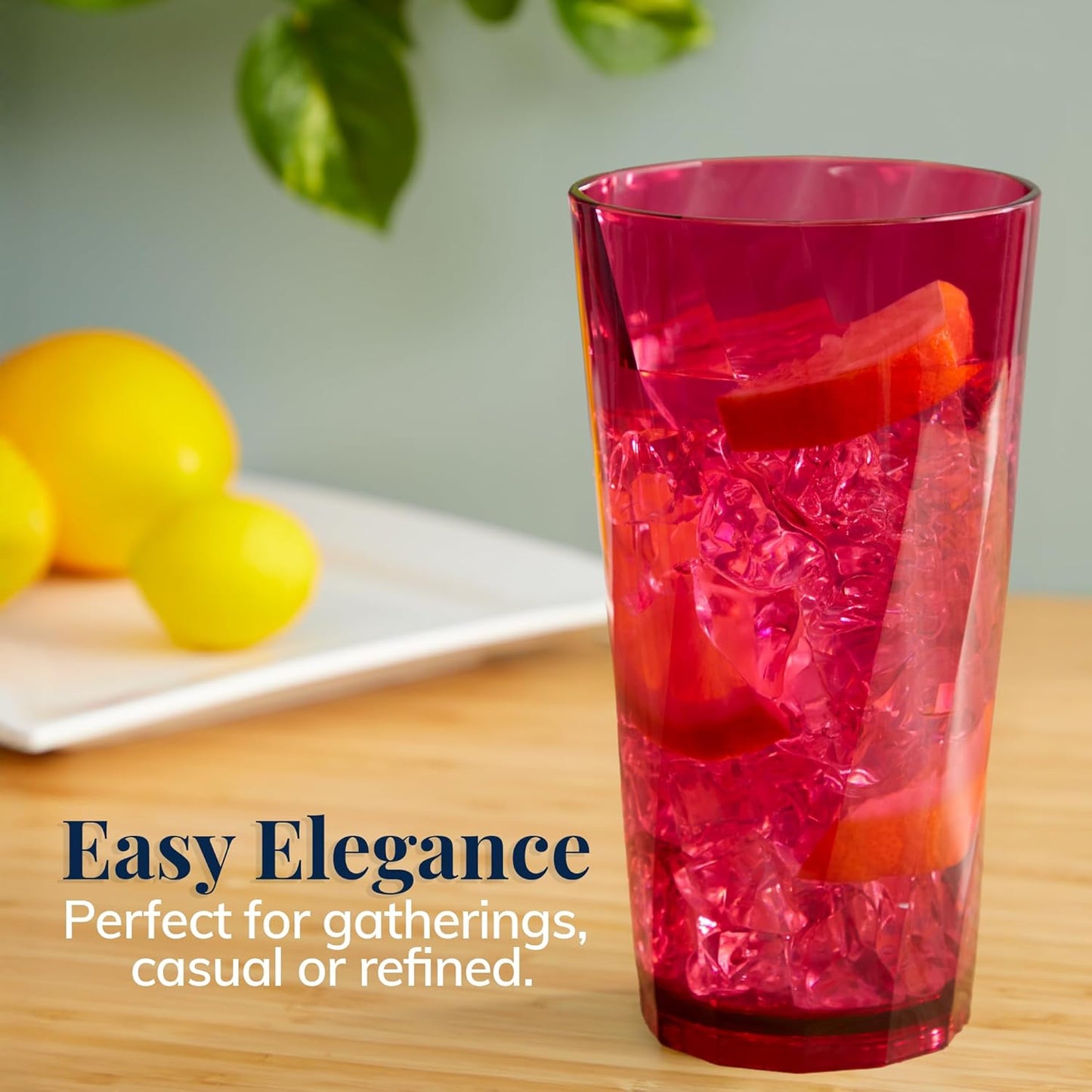 Colorful Reusable Water Glasses