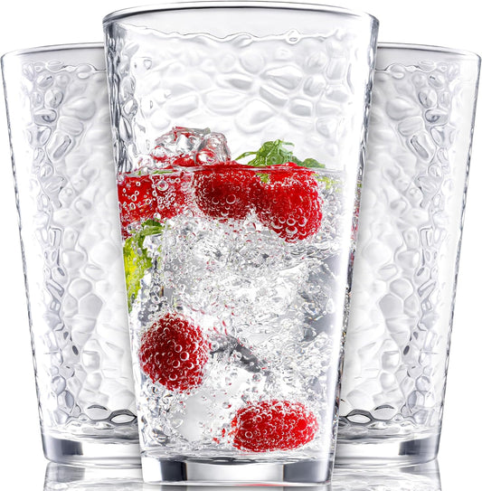 Elegant Hammered Glass Set