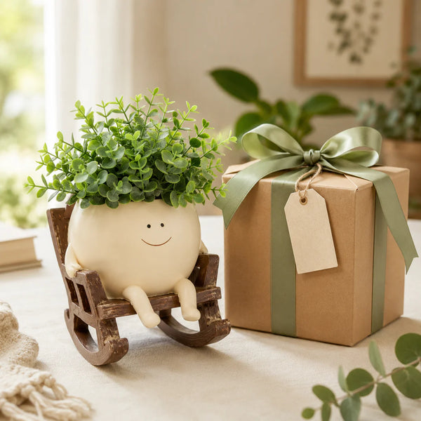 Charming Smiley Planter Pot
