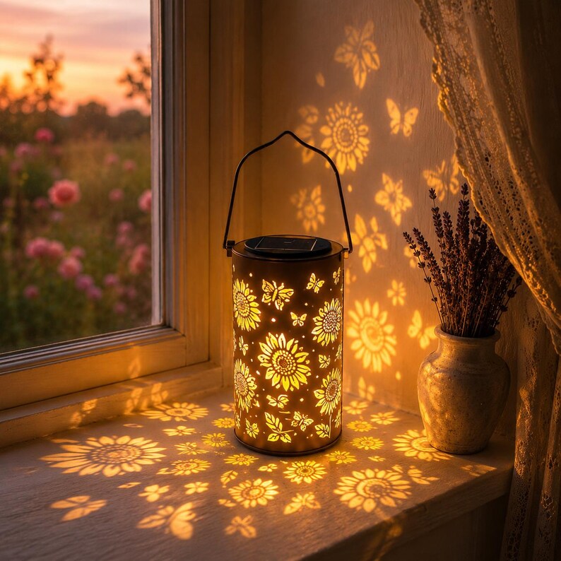 Solar Sun-flower projection Latern
