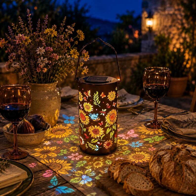 Solar Sun-flower projection Latern